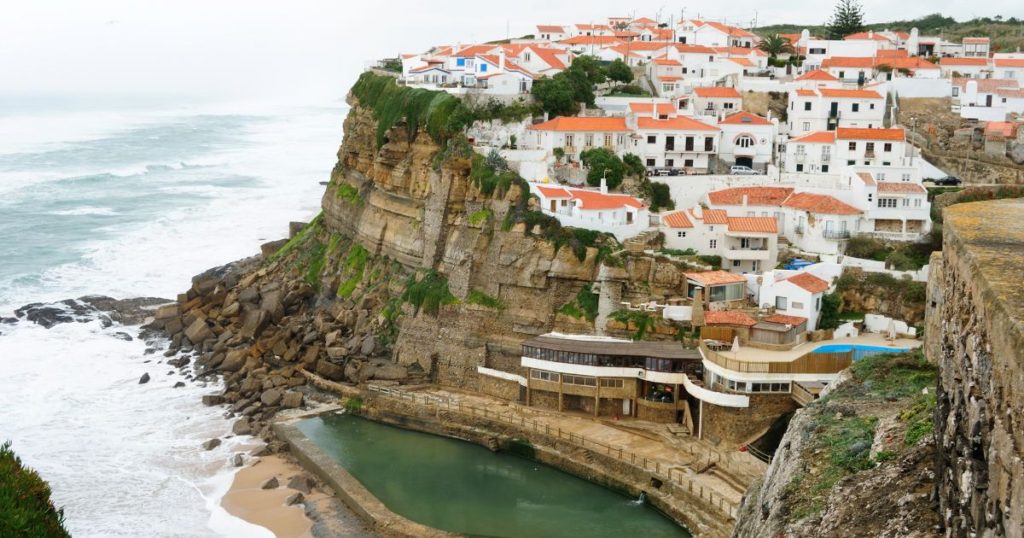 Azenhas do Mar - a town embedded in the cliffs. 