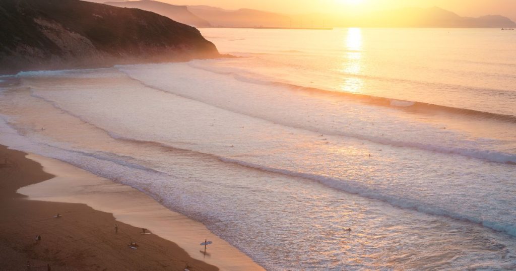 Sunset surf in Portugal and the best time to surf in Portugal